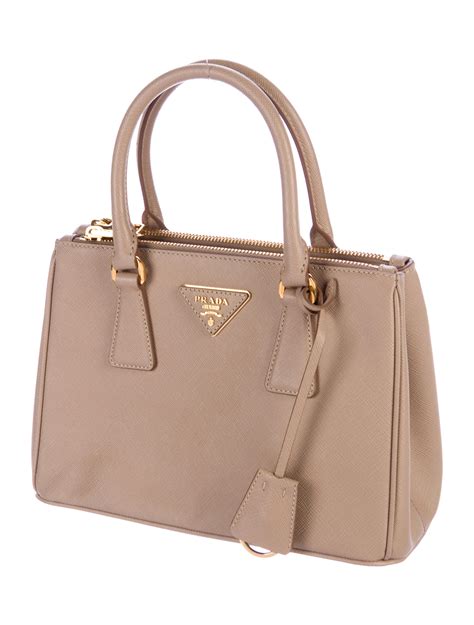 prada small double zip saffiano lux